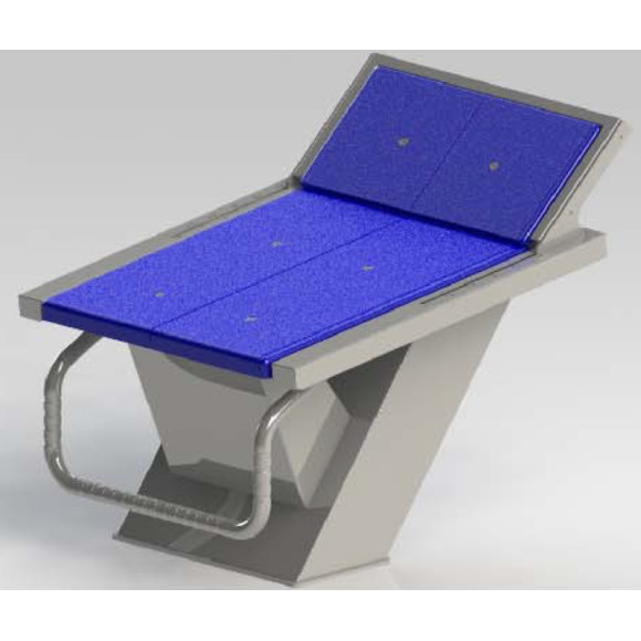 Słupek startowy basenowy AstralPool z podnóżkiem | BasenShop