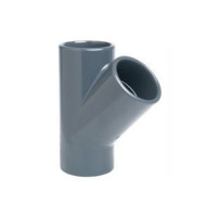 Trójnik 45° KW x KW x KW Na Rurę PVC