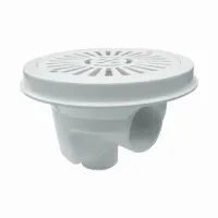 Odpływ Denny 200 mm - Z Płaskim Rusztem - Baseny Płytkowe